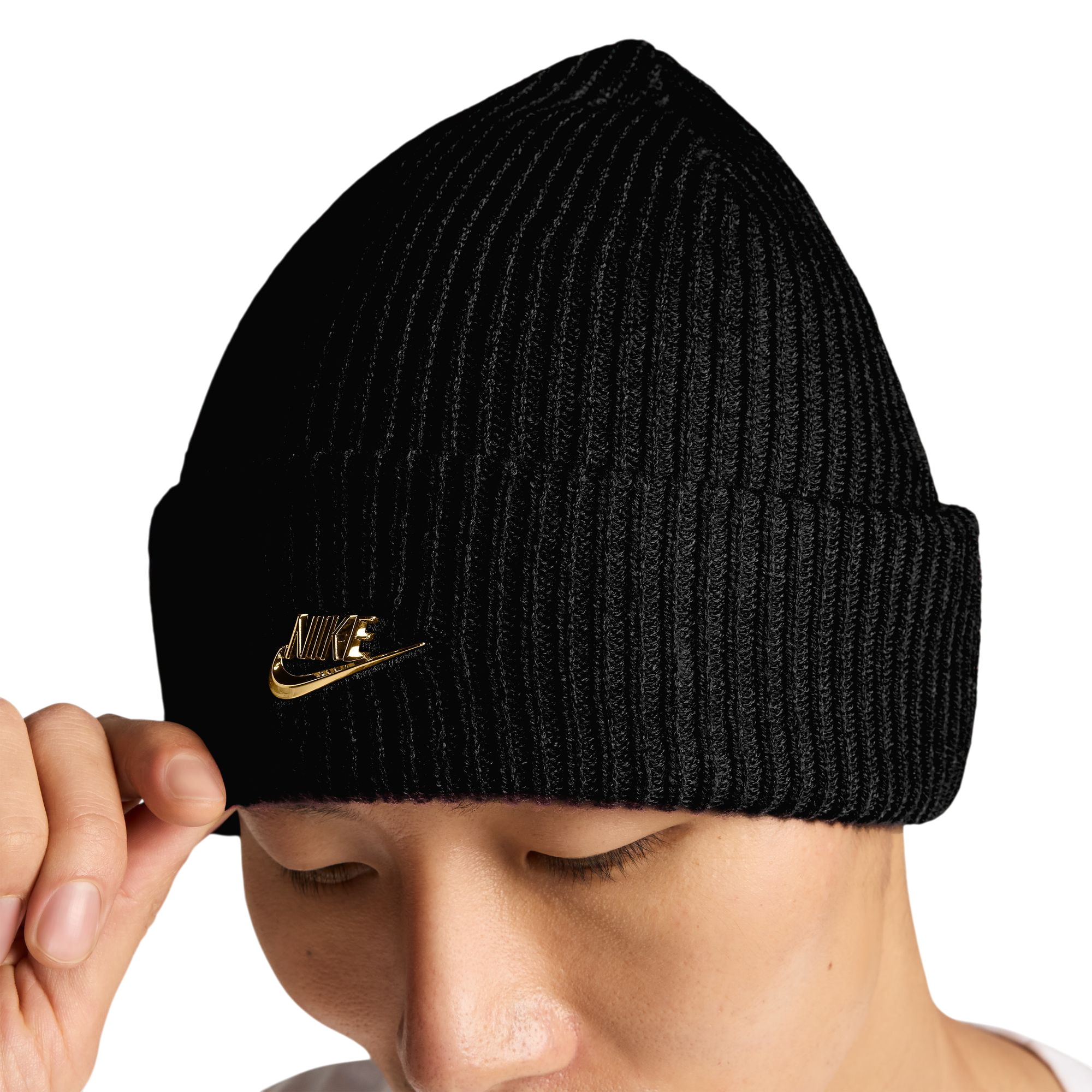 Nike Peak Beanie - Black/Gold - BLACK/GOLD